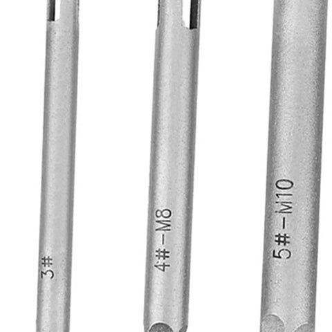 Premium Tap Extractor Set Makes Removing Stripped Or Broken Screw Heads A Total Breeze With This High Speed Steel Kit Perfect For Home Repair Jobs Involving Industrial Bolts And Tough Metal Fasteners That Just Won't Budge. HSS tap extractor set, 3#, 4# M8, and 5# M10 sizes