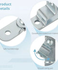 2 Pack Trailer Hasp Latches And Door Hasp Keepers With Zinc Coated Bar Lock Handles for secure cam mechanisms