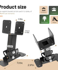 3 Pack Pergola Bracket Roof Riser Brackets With 180 Degree Adjustable Mounts For Wooden Gazebos Carports Treehouses And Porches Powder Coated Black Steel For Backyard And Outdoor Structures Heavy Duty