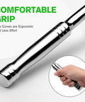 Heavy Duty 1/2 Inch Drive Breaker Bar 17 Point 5 Inches With 180 Degree Rotatable Head Chrome Vanadium Steel comfortable grip design