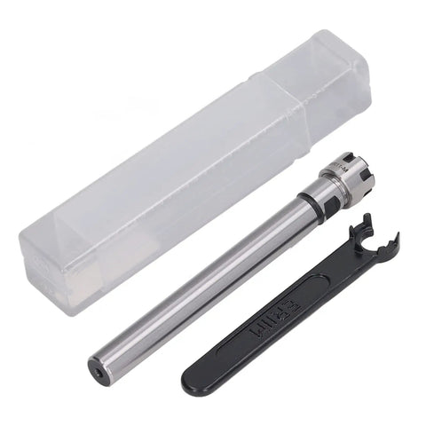 Router Collet Chuck Extension Rod for Milling C12 ER11M 100L Straight Shank ER Collet Toolholder with wrench and case