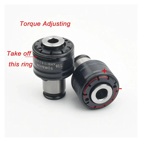 Rock Solid Manual Tapping Machine Nine Piece Vertical Thread Holder with torque adjustment feature for precise tapping work.