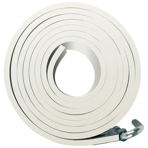 PN 80B Brake Lathe Drum Silencer Band Universal Rubber Noise Reduction Band coiled view with metal riveted buckle