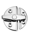 Front view of Saltwater Ready Marine Grade 316 Stainless Steel Turn Twist Button Door Catch Latch For Doors And Cabinets 2-1/4 Inch 57mm