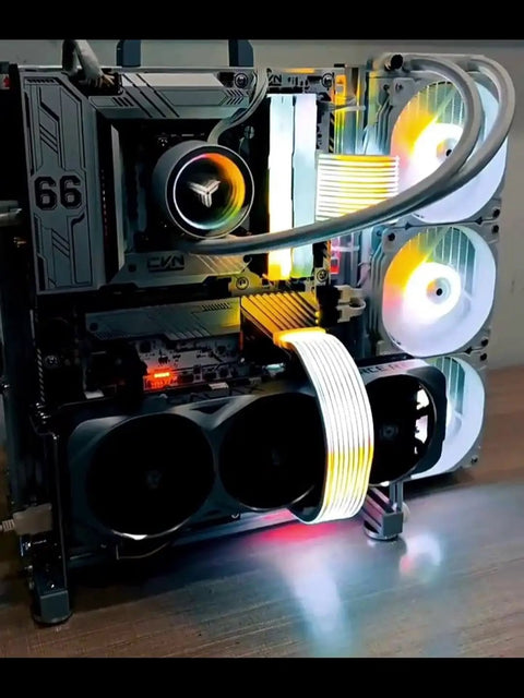 Open Air PC Test Bench Frame For ATX MATX ITX Motherboards Aluminum Bare Chassis With 8mm Magnesium Aluminum Alloy DIY Build