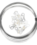 Universal Vacuum Sealer Heating Cable And Heat Shrink Strip Replacement For Industrial Machines Dead Nuts Compatible, silver wire and connectors.