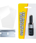 Windshield Chip Repair Kit With Curing Film and 2ml Crack Repair Fluid For SUVs, Trucks, Cars, Sedans, Pickups, Scooters, RVs And Outdoor Driving For Your Ride - Quick Fix For Scratches, Clear View, Pro-Grade Glass Repair