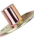 Close-up view of a 3 Hole Flange T Nut Set In Galvanized Iron For Furniture Fixing And Connection M6 Tee Round Base Nuts