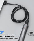 Mini Electric Screwdriver Kit 29 In 1 With 24 Magnetic Bits USB-C charging cable with fast charge feature