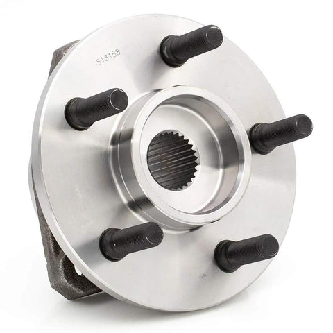 Front Wheel Hub Bearing Assembly For Jeep Wrangler 2000 To 2006 And Cherokee 1999 To 2001 Non ABS 5 Lug With Full Cast Rotors