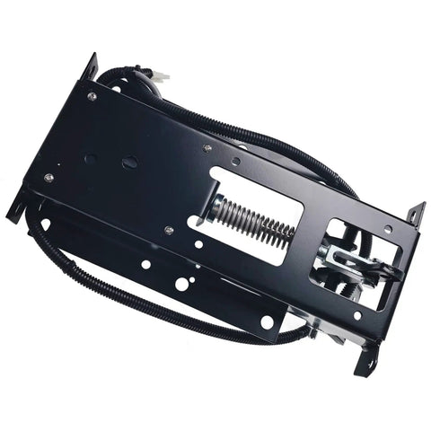 Electric Golf Cart Accelerator Pedal Box Assembly For EZGO TXT 2000 Up And MPT Workhorse 800 2004 Up PDS Models With Throttle Potentiometer Replaces 73333G05, top view with wiring and spring detail.