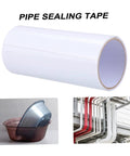 Waterproof Repair Tape For Water Leaks With Heavy Duty Strong Adhesive Mending Tape For Pipes Buckets Tarps And More Quick Fix Sealant Tape To Stop Leaks And Seal Wet Surfaces Fast Ideal For Quick Home And Outdoor Repairs roll, shown with applications on pipes and buckets.
