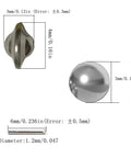 Stainless steel tumbling media, 14 oz, three shapes (ballcone, ball, pin) for jewelry polishing and deburring.