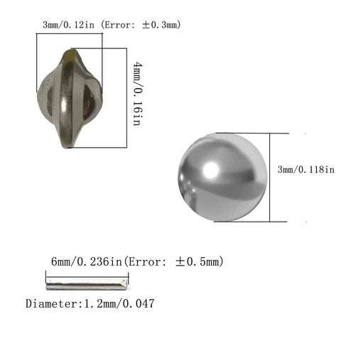 Stainless steel tumbling media, 14 oz, three shapes (ballcone, ball, pin) for jewelry polishing and deburring.