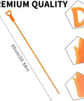 Flexible Drain Snake And Clog Remover 3 Pack, 65cm long orange plastic tool for unclogging drains.