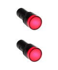 Energy Saving LED Indicator Light 110V AC DC 20mA Red Panel Mount, 16mm mounting hole, visible in industrial machinery setup.