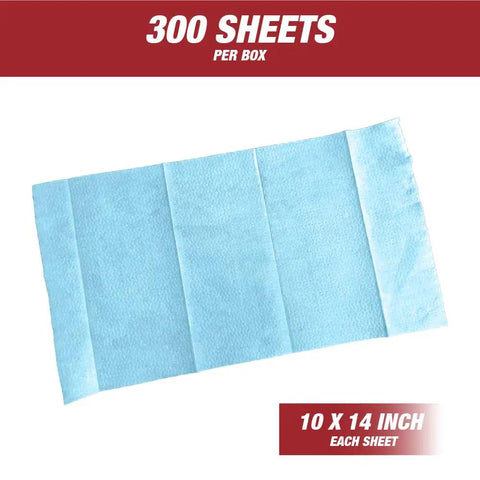 Prep Wipe Lint Free Towels Heavy Duty Cloths For Household And Industrial Use Disposable Rags Nonwoven Wipes 300 Pack 9 By 17 Inches Blue