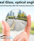 Person holding Two Pack 2 Inch Round Blind Spot Mirrors With Rust Resistant Frame And HD Real Glass For Cars