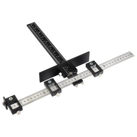 Cabinet Hardware Jig Tool Adjustable Punch Locator Aluminum Drill Template Guide For Wood Doors And Drawers Install Handles Knobs