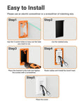 Straight Shooting Brush Cable Wall Plate With Sturdy Mounting Bracket To Neatly Tame Hdmi Coax Speaker Wire And Rj45 Ethernet For A Clean Cut Wall Finish installation steps.