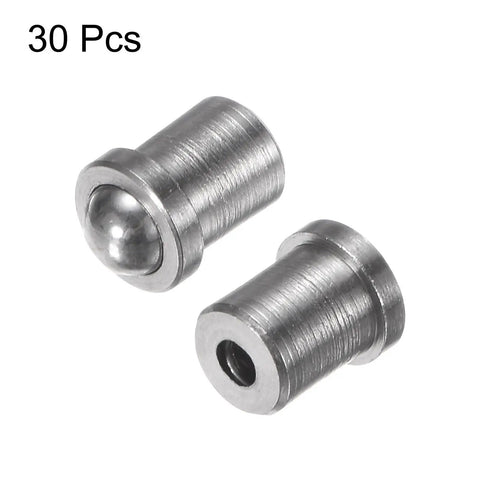 30 Piece Ball Point Spring Plungers 3MM X 4MM 304 Stainless Steel Cabinet Catch Latches Heavy Duty Positioning Hardware Dead Nuts secure ball pin design