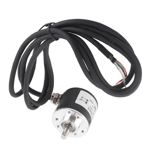Rock-Solid Magnetoelectric Incremental Encoder For Industrial Automation With 600 PPR, High Precision Sensor, 5V To 24V Operation, Single Phase 600 PPR And 2400 PPR In Two Phase Setup, wired shaft
