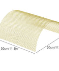 Heavy Duty 120 Mesh Brass Woven Wire Mesh Set, 2 Pack, non-magnetic filter screen in curved shape, 30cm x 30cm