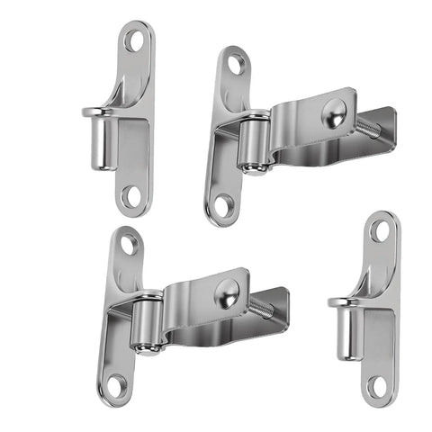 Heavy Duty Wall Mount Gate Hinges For Chain Link And Wood Gates, 1 3 8 Inch Post, stainless steel hardware, set of four