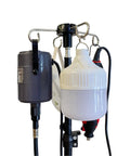 Rock Solid Rotary Tool Stand With Adjustable Height Table Clamp And Flexible Shaft Hook Rack For Dremel Foredom Shops showing attached tools.