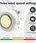 Clip On Fan Portable Wearable Bladeless Personal Fan USB Rechargeable 360 Degree Rotating 3 Speed Silent Hands Free Cooling