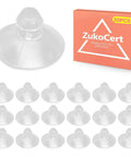 Eighteen Millimeter Glass Table Suction Cups Set Of Twenty With Clear Anti Slip Pads For Furniture Tiny Transparent Rubber Bumpers