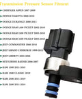 601-215 Automatic Transmission Pressure Sensor Transducer Fits Mitsubishi Raider 2006 2007, Chrysler Aspen 2007 2009, Dodge Dakota 2000 2010, Dodge Durango 2000 2013, Ram 1500 Pickup 2002 2010, Ram 2500 Pickup 2003 2010, Ram 350