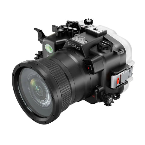 Underwater Camera Housing For Sony Alpha FX3 And FX30 40M Waterproof Scuba Case With Full Button Access Except Touchscreen