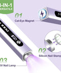 Multi Functional Handheld UV Nail Light With Cat Eye Magnet For Gel Nails On The Go Cordless Flash Cure Lamp