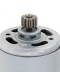 Durable 18V Dc Micro Gear Motor With 13 Tooth Diameter Pinion for Bosch GSR182Li drills, showing gear and motor housing.
