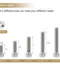 58 Piece Stainless Steel Hex Socket Head Cap Screws And Nuts Set 1/4-20 Thread Includes 1/2, 3/4, 1, 1-1/4, 1-1/2 Inch Lengths Fully Threaded 304 Stainless Hardware Kit For DIY Projects Automotive And Machinery