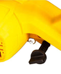 Close-up of the handle and adjustment lever of a Cordless Circular Saw Electric Panel Cutter compatible with battery systems.