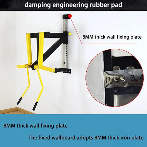 Shoulder Trainer Wall Mounted Arm Raise Equipment for home gym with 8MM thick wall fixing plate detail