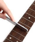 Using fret crowning file from Guitar Luthier Tool Kit Pro Grade With Fret Crowning File Fret Rubber Hammer Fret Leveling Beam Fret Rocker