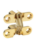 Four Pack Hidden Concealed Barrel Cross Door Hinges With Built In Bearing For Smooth Opening, Perfect For Wooden Doors Folding Windows And Home Furniture In Gold Finish