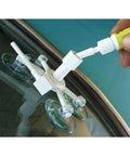 DIY Glass Windshield Repair Kit With Resin Based Formula For Chips And Cracks Under 1 Inch And Cracks Up To 12 Inches Long No Fuss Easy To Use Durable Solution That Minimizes Appearance Stops Spread And Restores Clarity applied to windshield