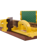Heavy Duty Smart Heel Hook Push Block With Superior Rock Solid Grip For Tablesaw Safety Kickback Prevention And Smooth Woodworking Control Two Pack Yellow, showing two yellow push blocks on wood.