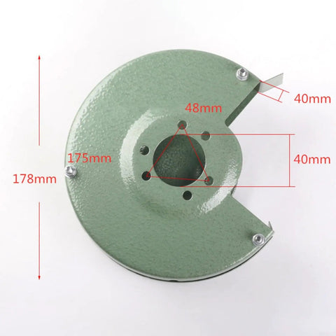 Top view of 6 Inch Bench Grinder Wheel Safety Guard With Inner And Outer Shields, Pro Grade Fit For 150 Type Grinding Machines