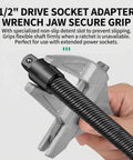 Half Inch Flexible Shaft Extension For Torque Socket And Ratchet, bendable accessory for hard-to-reach bolts in hand