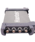 4-Channel Oscilloscope With AWG, 250 MHz Bandwidth, 1GSa Per Sec Sampling, front view of USB powered unit