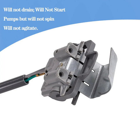 Washer Lid Switch Replacement With Three Wire Lead For Kenmore 70 Series, 80 Series And 90 Series Washers, Exact Fit, Easy Install, Plug And Play, Fixes Will Not Drain Or Start And Lid Not Detecting Closure