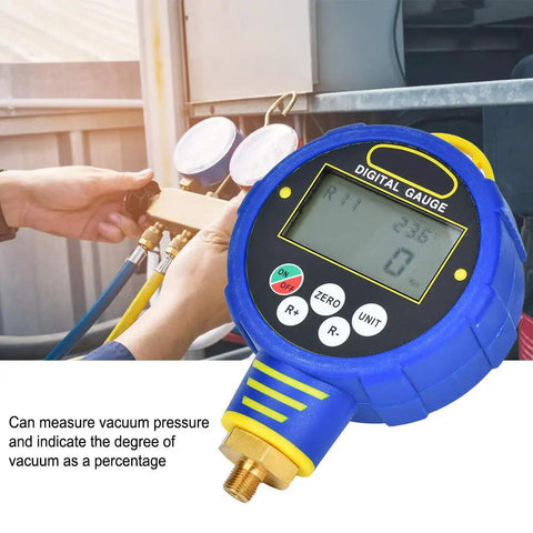 Low Pressure Digital Gauge With Built In Refrigerant Database For HVAC Pros And Air Conditioning Techs Accurate Pressure Readings