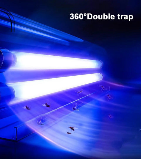 Close-up of 20W Indoor Bug Zapper With UV Light Mosquito Trap Insect Killer for Home Office and Restaurant in use