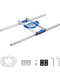 Router Sled For Flattening Slabs And Live Edge Boards Adjustable Aluminum Slab Flattening Jig 50 Inches with accessories