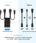 Slick 16 Port KVM Switch Console With Hella Reliable HDMI 4K At 30Hz Resolution And Rad Super Fast Plug And Play Cable Bundle, USB HDMI KVM cable.